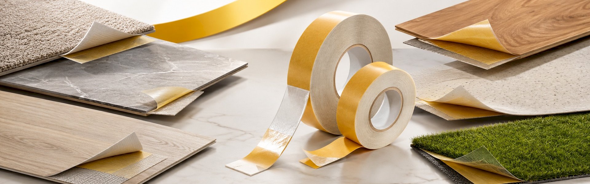 Heavy duty flooring tape for laminate, carpet tiles, and commercial floors
